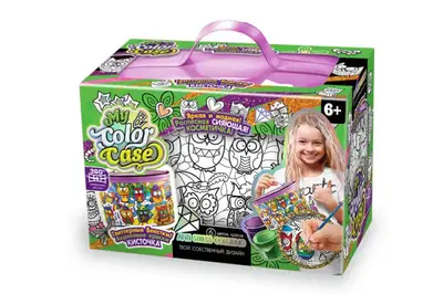 Набір для творчості CОC-01-01U,02U,03U,..,05U "My Color Case" косметичка-розмальовка DANKO купити
