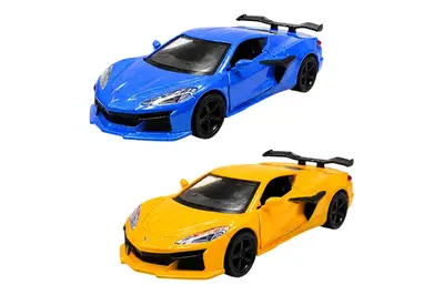 Машина 260156U "Chevrolet Corvette Z06 2023" синя, помаранчева TechnoDrive купити