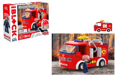 Конструктор IBLOCK JUNIOR KH43/001/3 FIRE 130дет., короб. р.24x16x6 см Kids hits купити