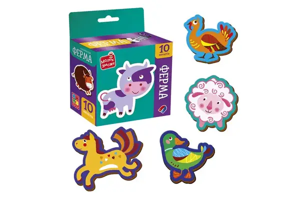 Гра розвиваюча Vladi Toys набір магнітів. "Ферма" VT3106-36 VladiToys купити