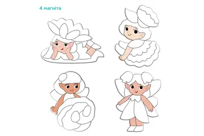 Магнітний набір для творчості з фольгою 200299 "Лісові феї" DoDo купити