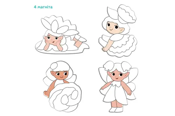 Магнітний набір для творчості з фольгою 200299 "Лісові феї" DoDo купити недорого в Україні, фото 2