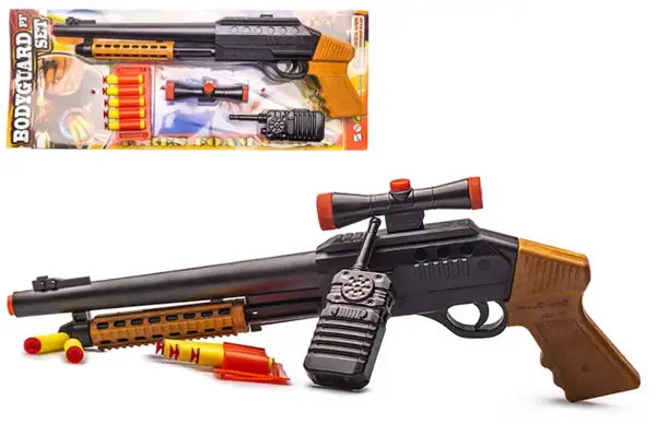 Рушниця "Бодігарт" з поролоновими патронами, з набором, на блістері 921 GoldenGun купити