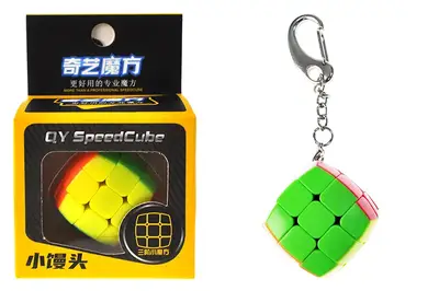 Кубик Рубіка Брелок 173 QiYi Mofangge Keyring 3х3 кольоровий купити