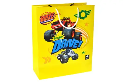 Пакет паперовий M QB004-103 "Блиск і диво-машини" р.27x33x11 см qbee купити