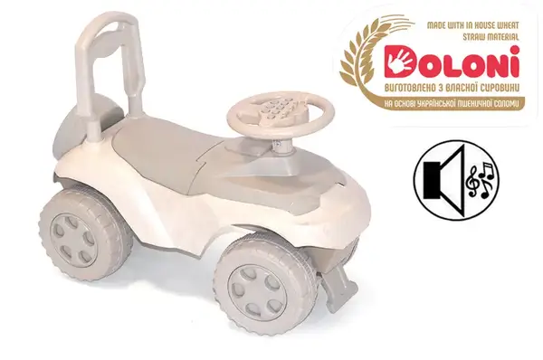 Толокар музичний 0142/02eco "Автошка" Eco Biege DOLONI купити