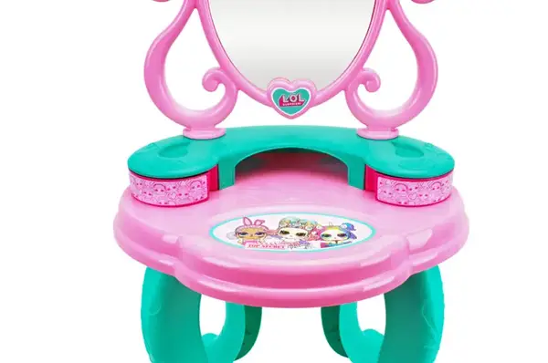 Косметичний столик з дзеркалом 2666 "LOL" на ніжках, в коробці ТЕХНОК купити недорого в Україні, фото 5