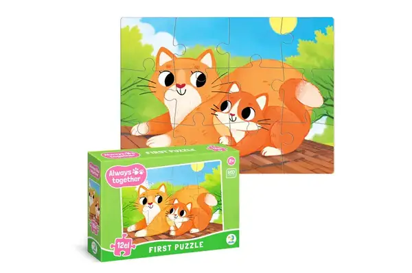 Пазли "Завжди разом. Котики" 12 елм. 300632 DoDo купити