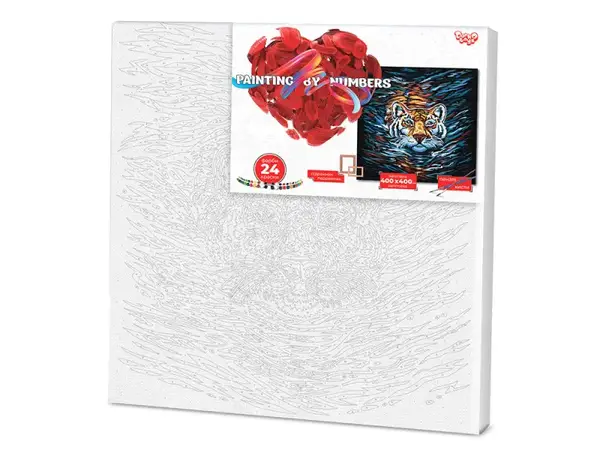 Набір для розпису по номерах 40x40 см KpNe-02-01,02,03,04,...10 "PAINTING BY NUMBERS" економ DANKO купити недорого в Україні, фото 5