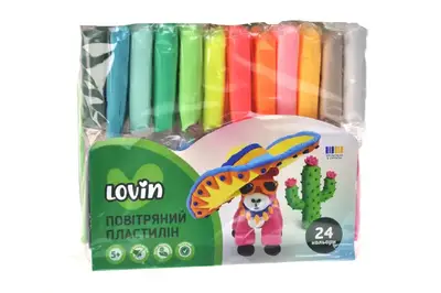 Набір для ліплення з легким пластиліном 70132 24 кольори LOVIN купити