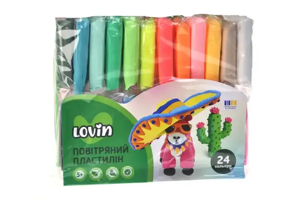 Набір для ліплення з легким пластиліном 70132 24 кольори LOVIN купити