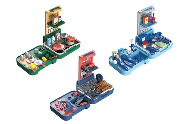 Ігровий набір 25733/35/37 Кухар/лікар/будівельник (3 види) у валізі в коробці 27*10*22,4 см купити