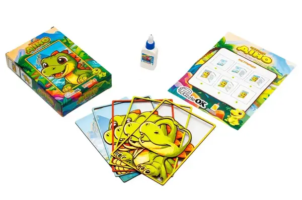 Картина пазл 3D Puz-40012 "Пригоди Діно" дерев'яна PuzzleOk купити недорого в Україні, фото 3