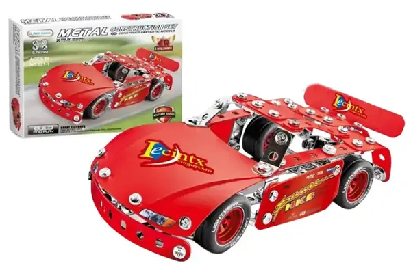 Конструктор металевий 821-1 "Спортивна машина" 193 дет. в коробці р.24,5x4x18 см YG Toys купити недорого в Україні, фото 3