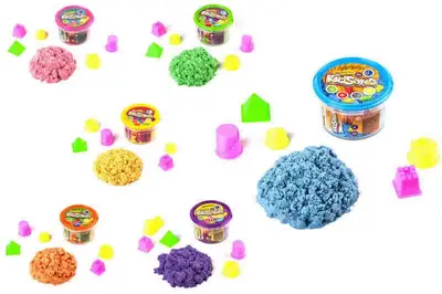 Набір з кінетичним піском KS-01-02 "KidSand" 500 гр у відрі DANKO купити