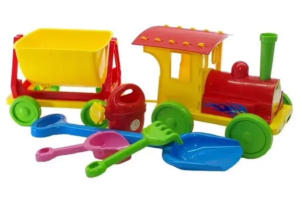 Потяг 013222/1/2/3 з набором для гри з піском DOLONI купити недорого в Україні, фото 2