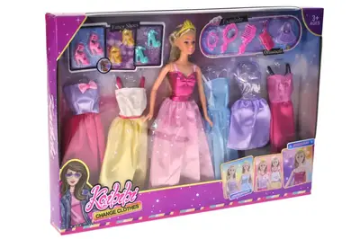 Лялька WG279 з гардеробом, в коробці р.45x5x32 см YG Toys купити