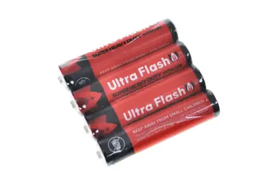 Батарейка Ultra Flash R03 AAА сольова пальчик 40шт/уп, ціна за спайку 4 шт купити