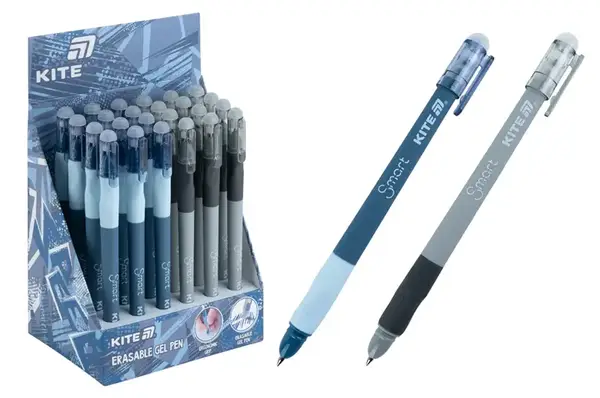 Ручка гелева K26-098-4, "пиши-стирай" Smart-4, синя Kite купити