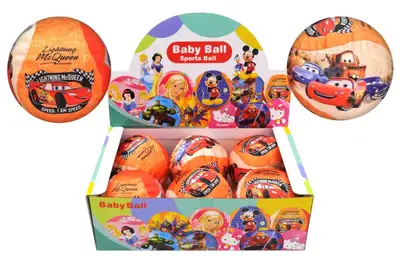 М'яч резиновий, обтянутий тканиною за мотивами мультфільму в коробці 6 шт., V05011 р.13*13*13 см купити