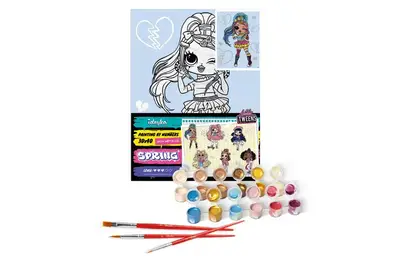 Набір для розпису по номерах для дітей "L.O.L. Surprise! Tweens Emma Emo" 30х40см. KHO6278 IDEYKA купити