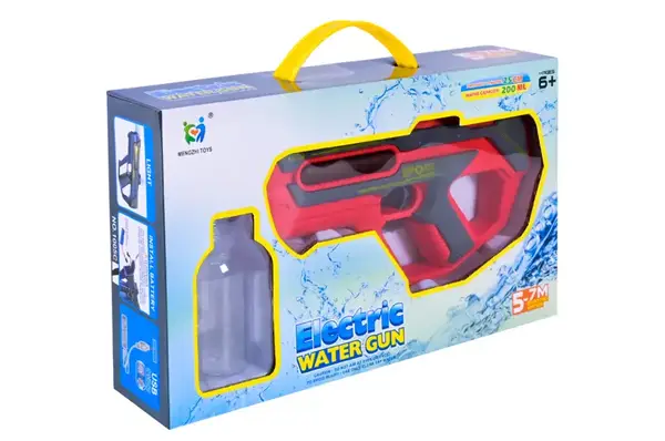 Водяний пістолет 1005 електричний на акумул.батарейці,25 см, 200 мл у короб.34*7*20 см купити