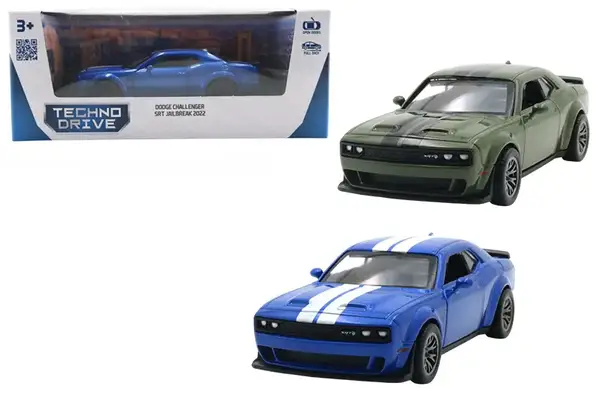 Автомодель 250949 DODGE CHALLENGER SRT JAILBREAK 2022 (синій, зелений) купити
