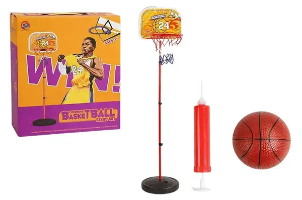 Баскетбольний кошик B11-33MHB10 на стійці з м'ячем, насосом, в коробці р.39х9,5х37 см купити