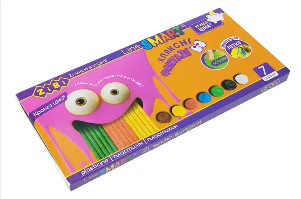 Пластилін ZIBI ZB.6222 7 кольорів 140 г SMART Line купити