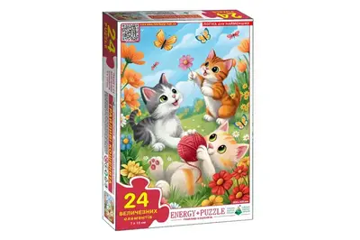 Пазл 24 елем. "Грайливі кошенята" КФІ купити