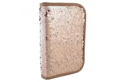 Пенал шкільний твердий "YES" одинарний з клапаном 532423 "Sequins" 20.5*14*3.5, золото купити
