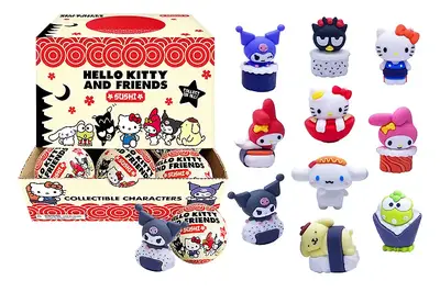 Фігурка-сюрприз HK027 Hello Kitty, суші-паті, у кулі, в асортименті, у дисплеї Cool Things купити