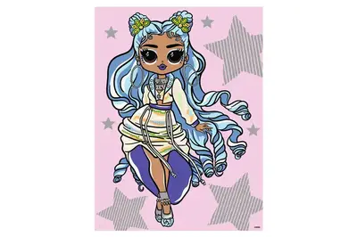 Набір для розпису по номерах для дітей "L.O.L. Surprise! O.M.G. Fashion show Missy Frost" зі стразами 30х40 см. KHO6273 купити