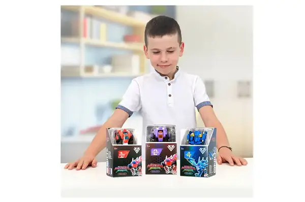 Динозавр-трансформер EU580840-1 Червоний Раптор-бот DINOSTER купити недорого в Україні, фото 7