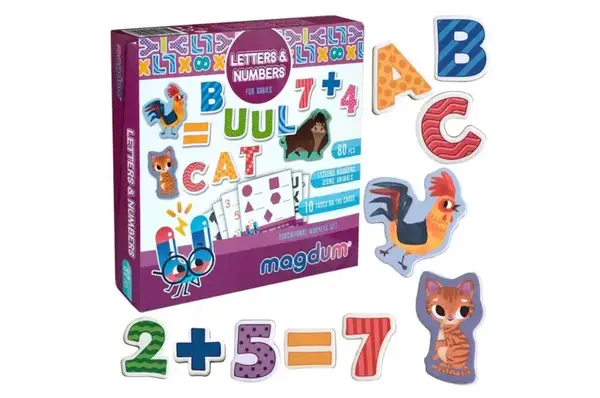 Набір магнітів "Літери та цифри" ML4031-09 EN. Magdum купити