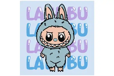 Набір для розпису по номерах 25x25 см KHO1283 "Він лабубу" Ideyka купити