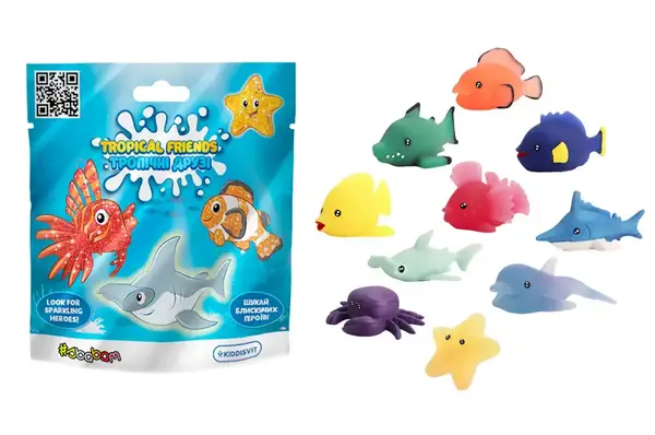 Стретч-іграшка у вигляді тварини 120/CN23 серії "Желейна"–ТРОПІЧНІ ДРУЗІ #SBABAM купити