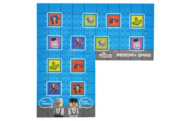 Конструктор блочний QB300-102 "Block&Steps: Бої Роботів" + ходилка і меморі гра 3в1, 44дет. qbee купити недорого в Україні, фото 6