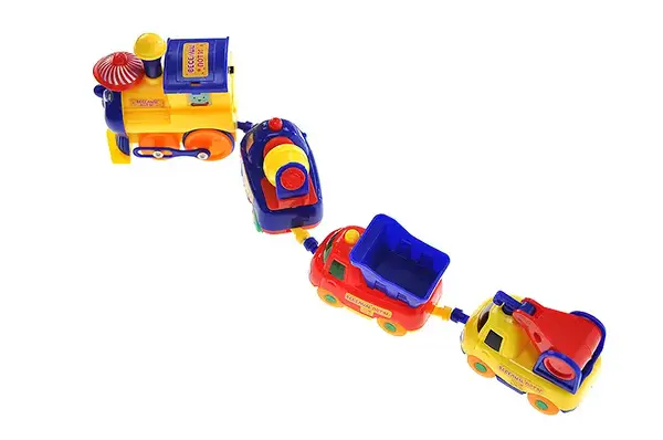 Паровозик K1113 (18008E) (+3 машинки) на батарейках, під слюдою 34x6x9 см купити недорого в Україні, фото 5