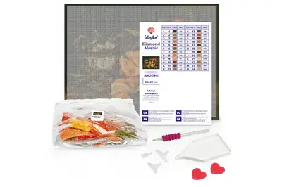 Набір з алмазною мозаїкою AMO7887 "Витончений букет" 30х30см IDEYKA купити