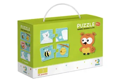 Пазл "Звірята та їх домівки" 300117 DoDo купити