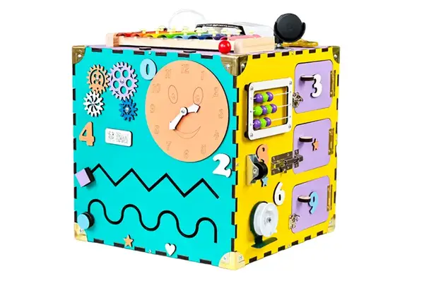 Бізікуб Різнокольоровий 200124 30х30х30 см купити недорого в Україні, фото 6