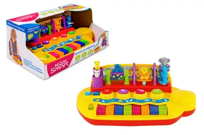 Піаніно ЗВІРЯТА НА ГОЙДАЛЦІ 063412 KIDDI SMART (українська мова) купити