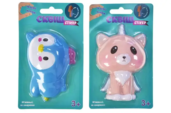 Сквіш-наліпка "Звірятка" VT9001-01 Vladi Toys купити недорого в Україні, фото 3