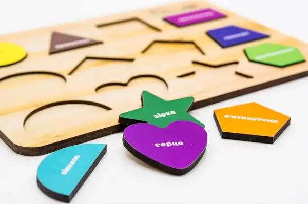 Сортер Арт-11231 "Фігури" дерев'яний PuzzleOK купити недорого в Україні, фото 4