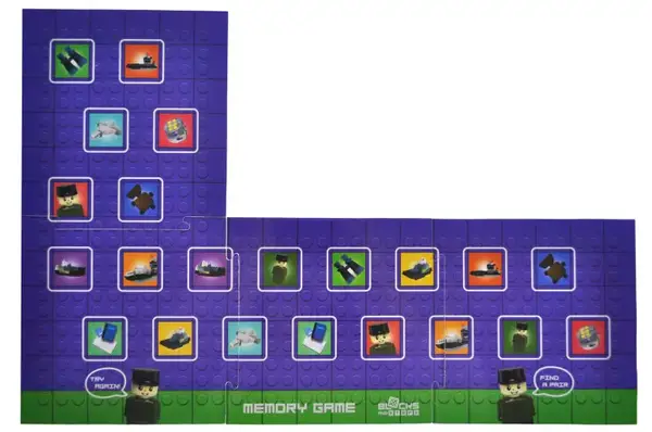 Конструктор блочний QB300-205 "Block&Steps: Морська Місія" + ходилка і меморі гра 3в1, 124дет. qbee купити недорого в Україні, фото 5