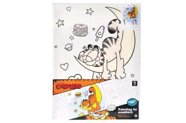 Набір для розпису по номерах 30х40 см QB914-004 "Солодкі сни Гарфілда" qbee купити недорого в Україні, фото 2