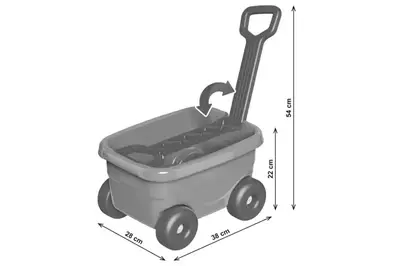 Візок 1409 каталка з пісочним набором ТЕХНОК купити