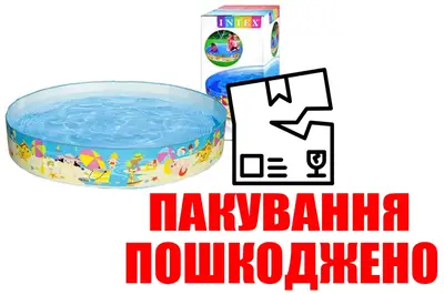 OUTLET Басейн INTEX Пляж каркасний в коробці 56451 р.152*25см купити