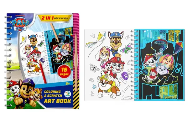 Набір для творчості 200533 "Щенячий патруль. Грайся весь день" 2в1 розмальовки та гравюри DoDo купити